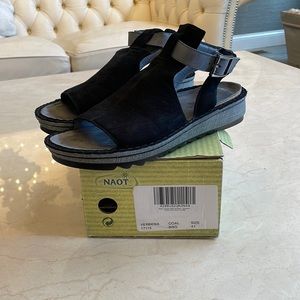 NAOT Verbena suede and leather sandals size 41
